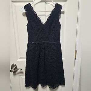 Ann Taylor LOFT Balck Lace Sleeveless Dress - Size 2